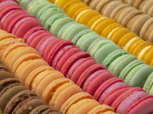 Macarons cu diverse arome