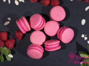Macarons cu zmeura